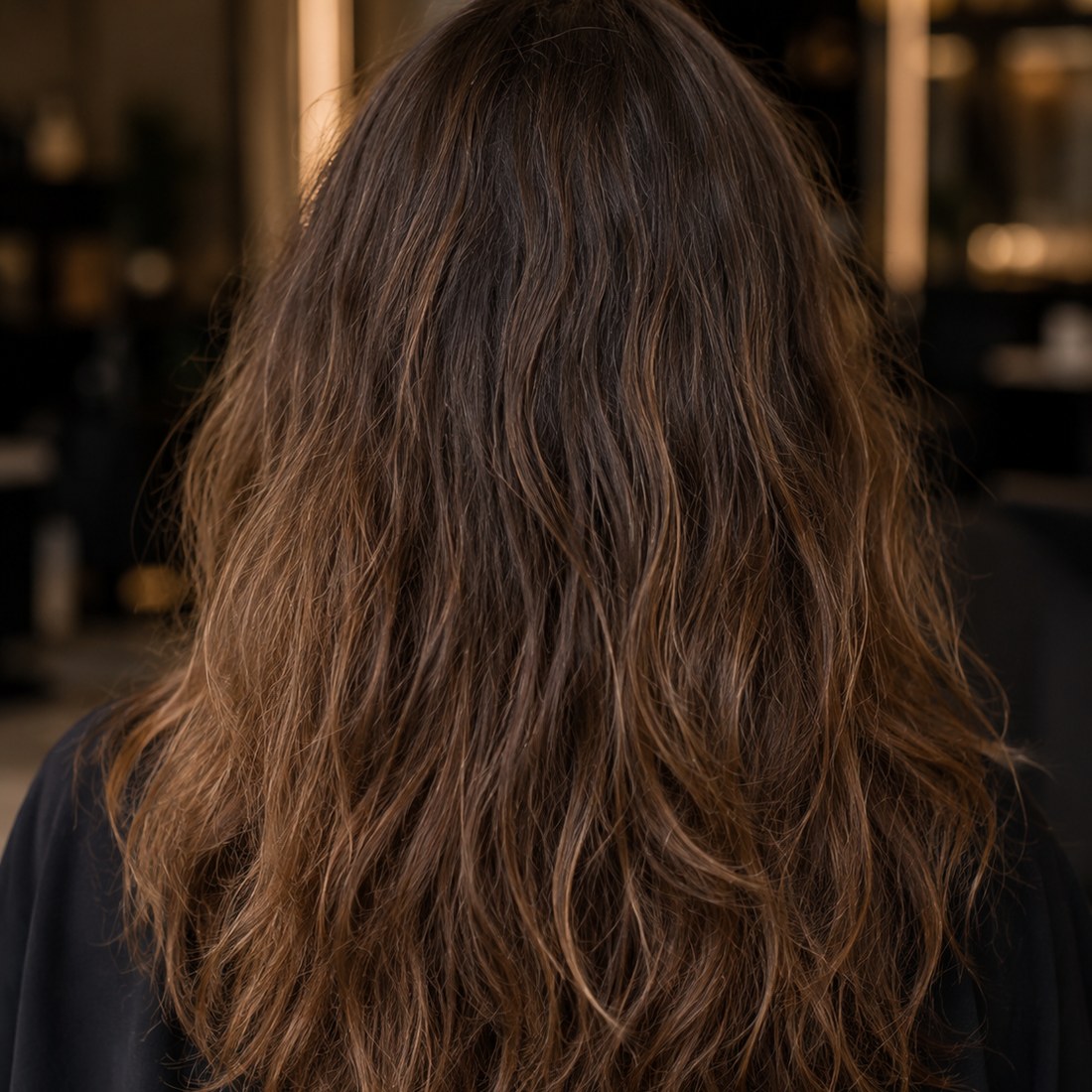 Μετά τη θεραπεία χρώματος και balayage